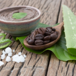 Spa concept on wood background Amazing Benefits of Aloe Vera for Hair Skin and Weight Loss Another part of the aloe vera plant which is used is the sap